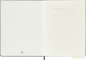 Moleskine Weekly Planner 2024-2025, Weekly Planner 18 Months 2025, With Space For Notes, With Hard Cover And Elastic Closure, Extra Large Size 19 x 25 cm, Color Black