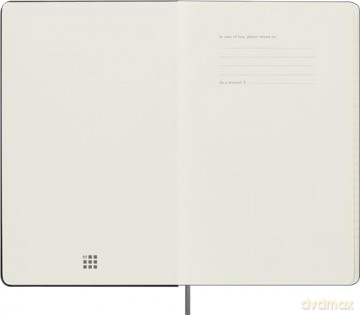 Moleskine weekly planner 2024-2025, Weekly Planner 18 Months 2025, With Space For Notes, With Hard Cover And Elastic Closure, Large Format 13 x 21 cm, Color Black
