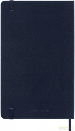 Moleskine Weekly Planner 2024-2025, Weekly Planner 18 Months 2025, With Space For Notes, With Hard Cover And Elastic Closure, Large Format 13 x 21 cm, Color Sapphire Blue [KSIĄŻKA]