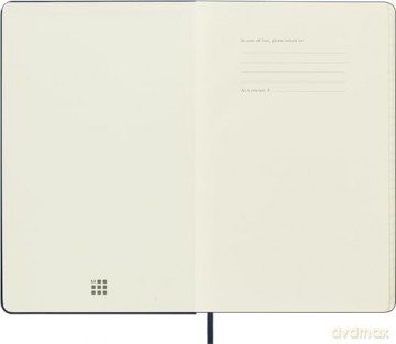 Moleskine Weekly Planner 2024-2025, Weekly Planner 18 Months 2025, With Space For Notes, With Hard Cover And Elastic Closure, Large Format 13 x 21 cm, Color Sapphire Blue [KSIĄŻKA]