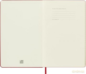 Moleskine Weekly Planner 2024-2025, Weekly Planner 18 Months 2025, With Space For Notes, With Hard Cover And Elastic Closure, Large Format 13 x 21 cm, Color Scarlet Red