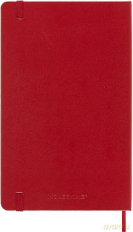 Moleskine Weekly Planner 2024-2025, Weekly Planner 18 Months 2025, With Space For Notes, With Hard Cover And Elastic Closure, Large Format 13 x 21 cm, Color Scarlet Red