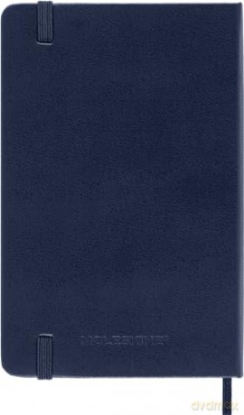 Moleskine Weekly Planner 2024-2025, Weekly Planner 18 Months 2025, With Space For Notes, With Hard Cover And Elastic Closure, Pocket Size 9 x 14 cm, Color Sapphire Blue [KSIĄŻKA]