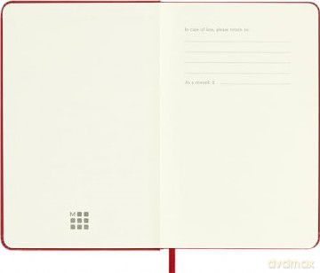 Moleskine Weekly Planner 2024-2025, Weekly Planner 18 Months 2025, With Space For Notes, With Hard Cover And Elastic Closure, Pocket Size 9 x 14 cm, Color Scarlet Red [KSIĄŻKA]