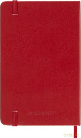 Moleskine Weekly Planner 2024-2025, Weekly Planner 18 Months 2025, With Space For Notes, With Hard Cover And Elastic Closure, Pocket Size 9 x 14 cm, Color Scarlet Red [KSIĄŻKA]