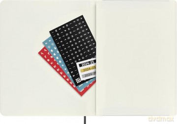 Moleskine Weekly Planner 2024-2025, Weekly Planner 18 Months 2025, With Space For Notes, With Soft Cover And Elastic Closure, Extra Large Size 19 x 25 cm, Color Black [KSIĄŻKA]