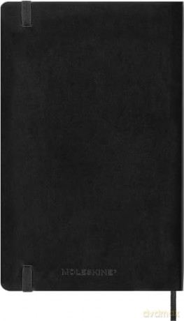 Moleskine Weekly Planner 2024-2025, Weekly Planner 18 Months 2025, With Space For Notes, With Soft Cover And Elastic Closure, Large Format 13 x 21 cm, Color Black