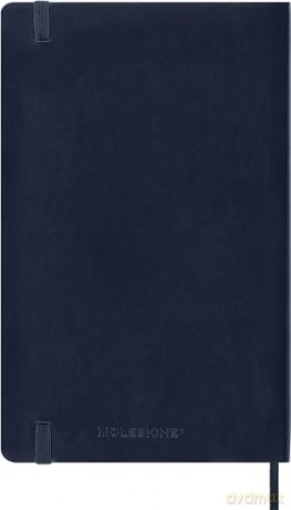 Moleskine Weekly Planner 2024-2025, Weekly Planner 18 Months 2025, With Space For Notes, With Soft Cover And Elastic Closure, Large Format 13 x 21 cm, Color Sapphire Blue [KSIĄŻKA]