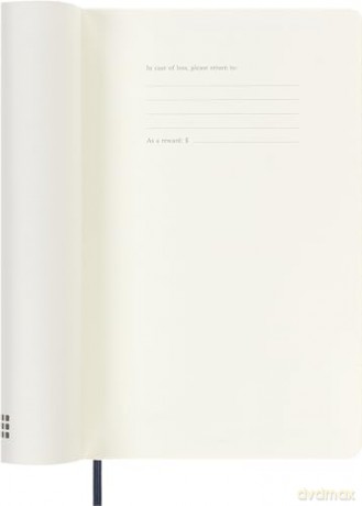 Moleskine Weekly Planner 2024-2025, Weekly Planner 18 Months 2025, With Space For Notes, With Soft Cover And Elastic Closure, Large Format 13 x 21 cm, Color Sapphire Blue [KSIĄŻKA]
