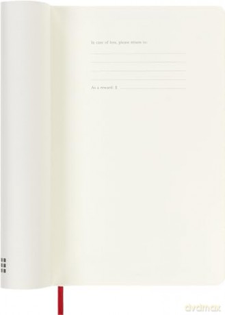Moleskine Weekly Planner 2024-2025, Weekly Planner 18 Months 2025, With Space For Notes, With Soft Cover And Elastic Closure, Large Size 13 x 21 cm, Color Scarlet Red [KSIĄŻKA]