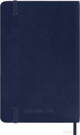 Moleskine Weekly Planner 2024-2025, Weekly Planner 18 Months 2025, With Space For Notes, With Soft Cover And Elastic Closure, Pocket Size 9 x 14 cm, Color Sapphire Blue [KSIĄŻKA]
