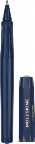 Moleskine x Kaweco Ballpen Refillable Pen in ABS plastic for Writers, Note-takers, Refill 1.0 mm with Blue Ink Included, Color Blue - Moleskine