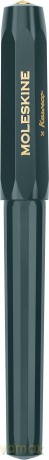 Moleskine x Kaweco Ballpen Refillable Pen in ABS plastic for Writers, Note-takers, Refill 1.0 mm with Blue Ink Included, Color Green - Moleskine