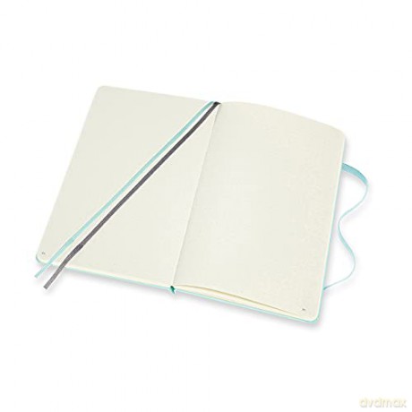 Moleskine, Bullet Notebook Art Collection, Sketch Pad, Drawing Notebook, Blank or Lined Pages, Hard Cover, Large Format 13x21 cm, Aquamarine Colour [KSIĄŻKA]