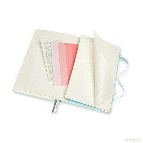 Moleskine, Bullet Notebook Art Collection, Sketch Pad, Drawing Notebook, Blank or Lined Pages, Hard Cover, Large Format 13x21 cm, Aquamarine Colour [KSIĄŻKA]
