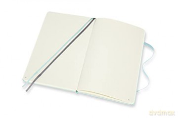 Moleskine, Bullet Notebook Art Collection, Sketch Pad, Drawing Notebook, Blank or Lined Pages, Hard Cover, Large Format 13x21 cm, Aquamarine Colour [KSIĄŻKA]