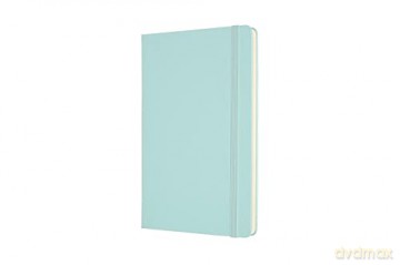 Moleskine, Bullet Notebook Art Collection, Sketch Pad, Drawing Notebook, Blank or Lined Pages, Hard Cover, Large Format 13x21 cm, Aquamarine Colour [KSIĄŻKA]