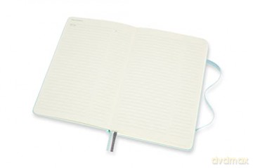 Moleskine, Bullet Notebook Art Collection, Sketch Pad, Drawing Notebook, Blank or Lined Pages, Hard Cover, Large Format 13x21 cm, Aquamarine Colour [KSIĄŻKA]