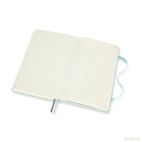 Moleskine, Bullet Notebook Art Collection, Sketch Pad, Drawing Notebook, Blank or Lined Pages, Hard Cover, Large Format 13x21 cm, Aquamarine Colour [KSIĄŻKA]