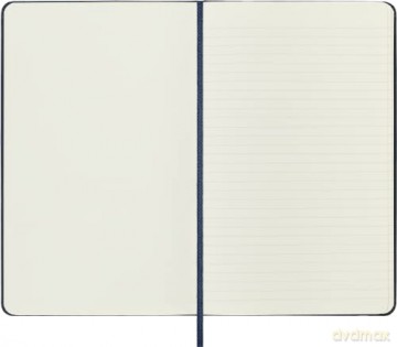 Moleskine, Classic Notebook, Blank and Lined Pages, Hard Cover and Elastic Closure, Large Size 13x21 cm, Sapphire Blue Colour, 192 Pages - Moleskine [KSIĄŻKA]