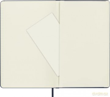 Moleskine, Classic Notebook, Blank and Lined Pages, Hard Cover and Elastic Closure, Large Size 13x21 cm, Sapphire Blue Colour, 192 Pages - Moleskine [KSIĄŻKA]