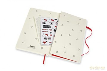 Moleskine, Hello Kitty Limited Edition Notebook, White Layout and Hard Cover, Large Format 13x21 cm, White Colour, 192 Pages - Moleskine [KSIĄŻKA]
