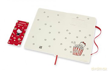 Moleskine, Hello Kitty Limited Edition Notebook, White Layout and Hard Cover, Large Format 13x21 cm, White Colour, 192 Pages - Moleskine [KSIĄŻKA]
