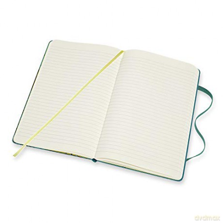 Moleskine, Limited Edition Notebook, Pinocchio The Shark, Lined Layout and Hard Cover, Large Format 13x21 cm, Green Colour, 192 Pages [KSIĄŻKA]