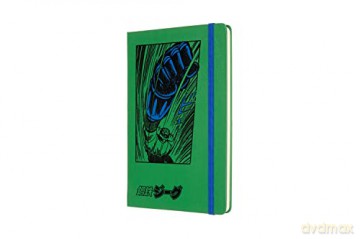 Moleskine, Limited Edition Super Robot Jeeg Robot Notebook, Lined Layout and Hard Cover, Large Size 13x21 cm, Emerald Green Colour, 192 Pages - Moleskine [KSIĄŻKA]