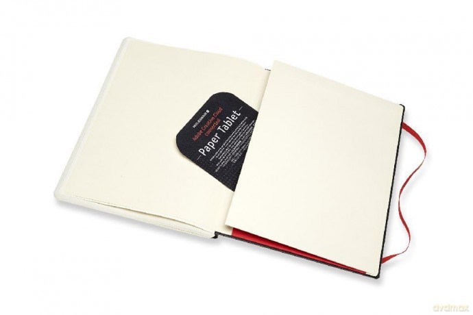 Moleskine, Notebook Adobe Creative Cloud Paper Tablet, Digital Notebook with White Pages - Notebook Suitable to Use with Pen Moleskine +, Black Color - Extra Large Size 19 x 25 cm - Moleskine [KSIĄŻKA]