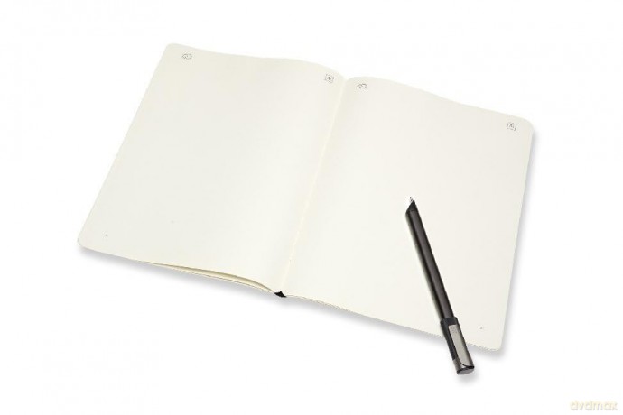 Moleskine, Notebook Adobe Creative Cloud Paper Tablet, Digital Notebook with White Pages - Notebook Suitable to Use with Pen Moleskine +, Black Color - Extra Large Size 19 x 25 cm - Moleskine [KSIĄŻKA]