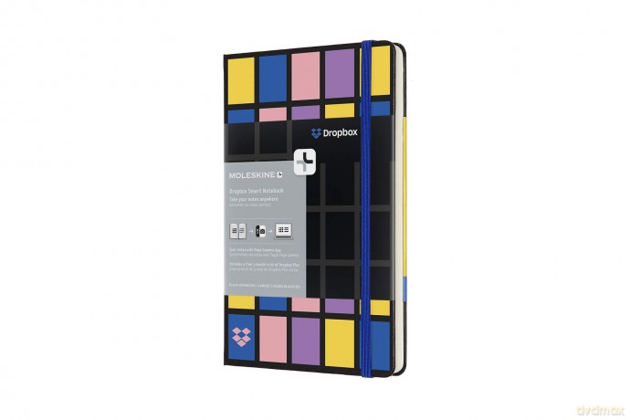 Moleskine+ Dropbox Connected Large Plain Hardback Smart Notebook - Moleskine [KSIĄŻKA]