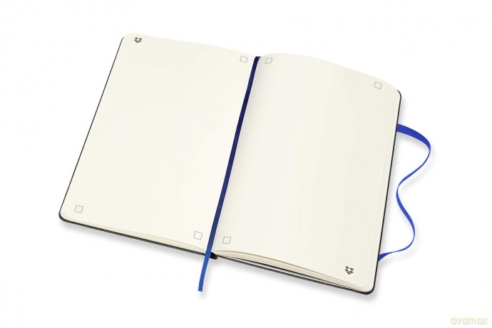 Moleskine+ Dropbox Connected Large Plain Hardback Smart Notebook - Moleskine [KSIĄŻKA]