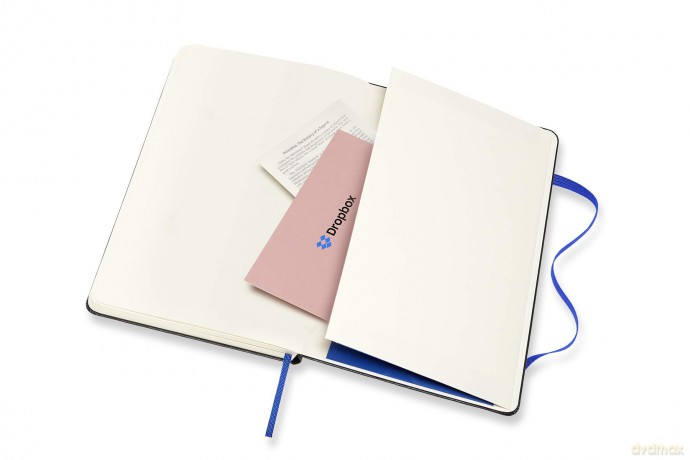 Moleskine+ Dropbox Connected Large Plain Hardback Smart Notebook - Moleskine [KSIĄŻKA]