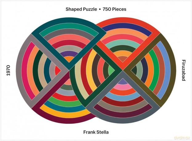 Moma Frank Stella 750 Piece Shaped Puzzle - Sarah McMenemy [KALENDARZ]