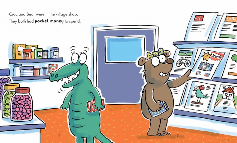 Money Matters: Croc Borrows Money - Sue Graves [KSIĄŻKA]