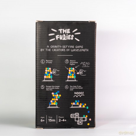 Monikers The Fuzzies - Quick Game of Balance, Combines Little Pompom Balls with Gravity-Defying Towers! Fun, Competitive Game For Ages 6 to Adult, Don't Topple the Tower [GRA]