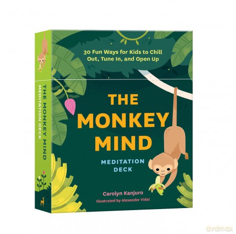 Monkey Mind Meditation Deck: 30 Fun Ways for Kids to Chill Out, Tune In, and Open Up - Carolyn Kanjuro [KSIĄŻKA]