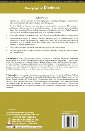 Monograph on Dizziness - V Natarajan [KSIĄŻKA]