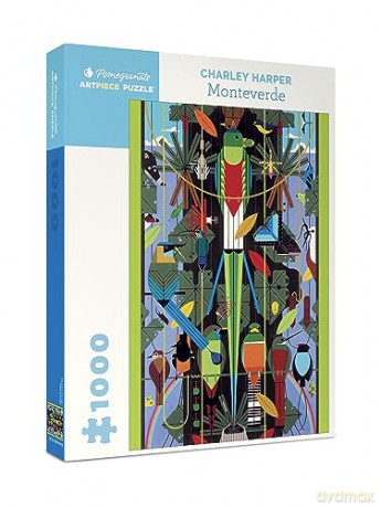 Monteverde 1000-Piece Jigsaw Puzzle: 1,000 Piece Puzzle - Charley Harper [KSIĄŻKA]
