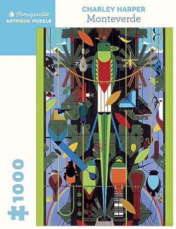Monteverde 1000-Piece Jigsaw Puzzle: 1,000 Piece Puzzle - Charley Harper [KSIĄŻKA]