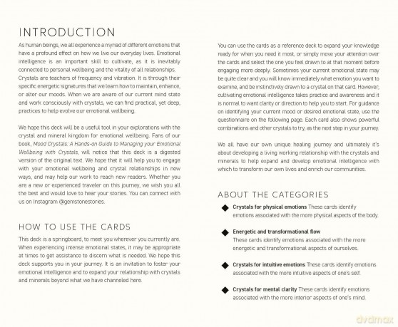 Mood Crystals Card Deck: Find the right crystal for every emotion in 50 cards - Christel Alberez [KSIĄŻKA]