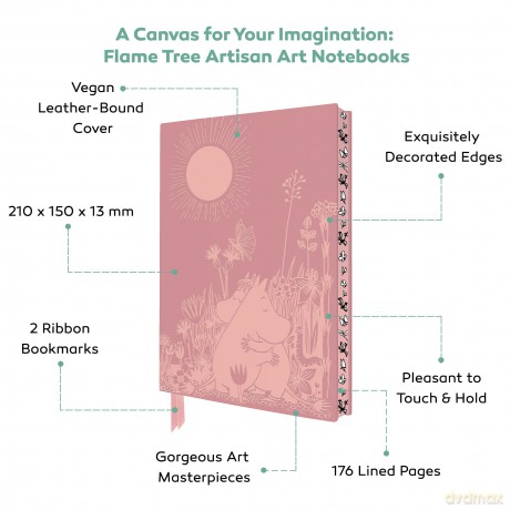 Moomin Love Artisan Art Notebook (Flame Tree Journals) (Artisan Art Notebooks) - Flame Tree Studio [KSIĄŻKA]