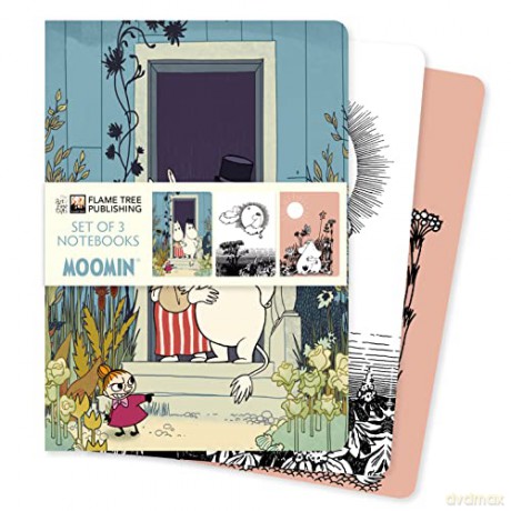 Moomin Set of 3 Standard Notebooks (Standard Notebook Collection) - Flame Tree Studio [KSIĄŻKA]