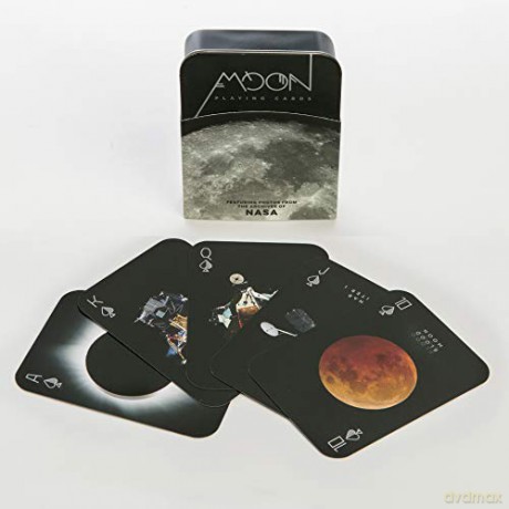 Moon Playing Cards: Featuring photos from the archives of NASA - Chronicle Books [KSIĄŻKA]