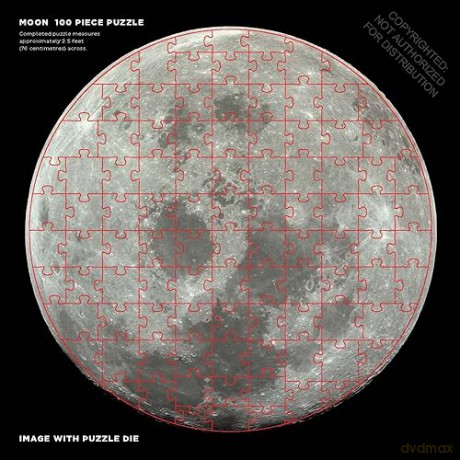 Moon: 100 Piece Puzzle - Nasa [PUZZLE]