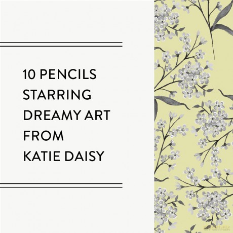 Moonflower Graphite Pencils: by Katie Daisy - Katie Daisy [KSIĄŻKA]