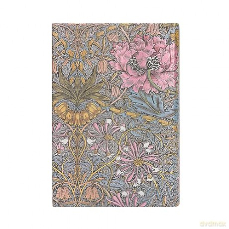 Morris Pink Honeysuckle (William Morris) Mini 12-month Day-at-a-Time Dayplanner 2024 - Paperblanks [KALENDARZ]