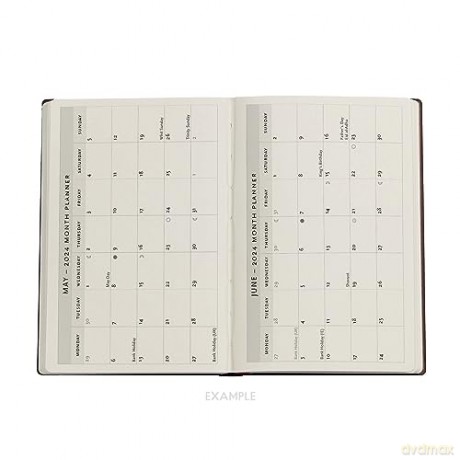 Morris Pink Honeysuckle (William Morris) Mini 12-month Day-at-a-Time Dayplanner 2024 - Paperblanks [KALENDARZ]