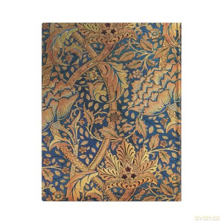 Morris Windrush (William Morris) Ultra Lined Journal: Flexi softcover, 100 gsm, ribbon marker, memento pouch, book edge printing - Paperblanks [KALENDARZ]